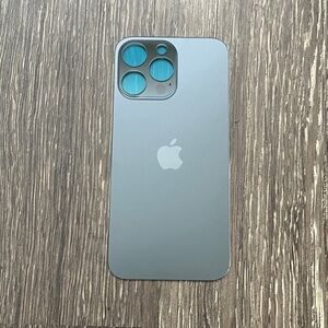 iPhone 14 Pro Max Back Glass Big Hole Replacment Part - Black